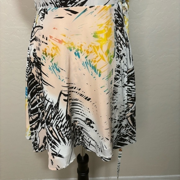 Yumi Kim x REVOLVE Soho Mixer Beach Festival 100% Silk Wrap Mini Dress Size XS - Picture 3 of 10